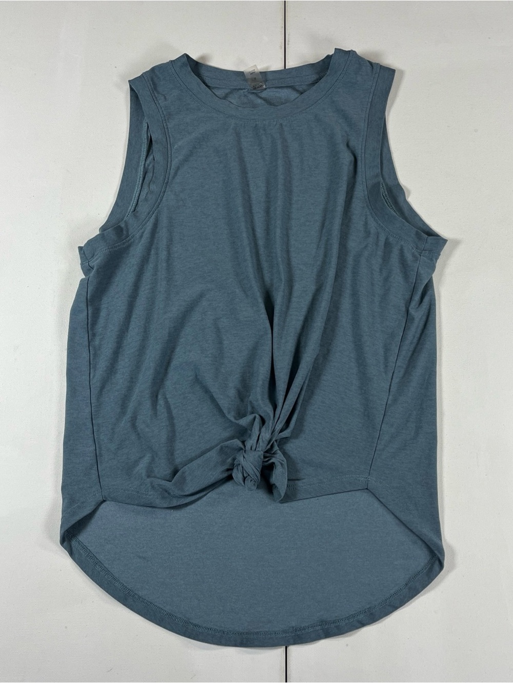 BEYOND YOGA Muscle Tank Womens Small All For Ties Knotted Top Sleeveless Teal